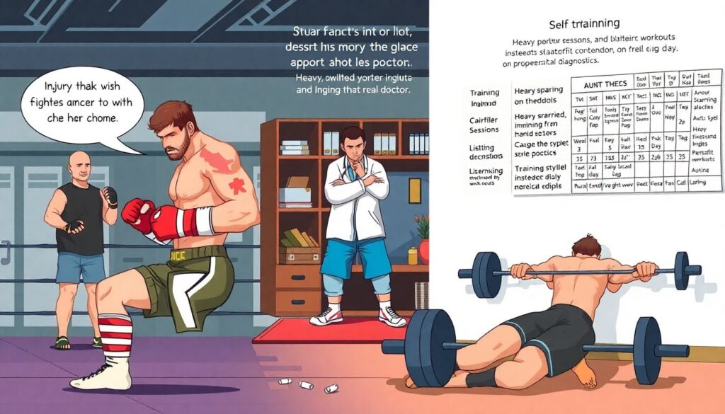 Травмы в ММА: самые распространённые повреждения и современные методы восстановления - иллюстрация