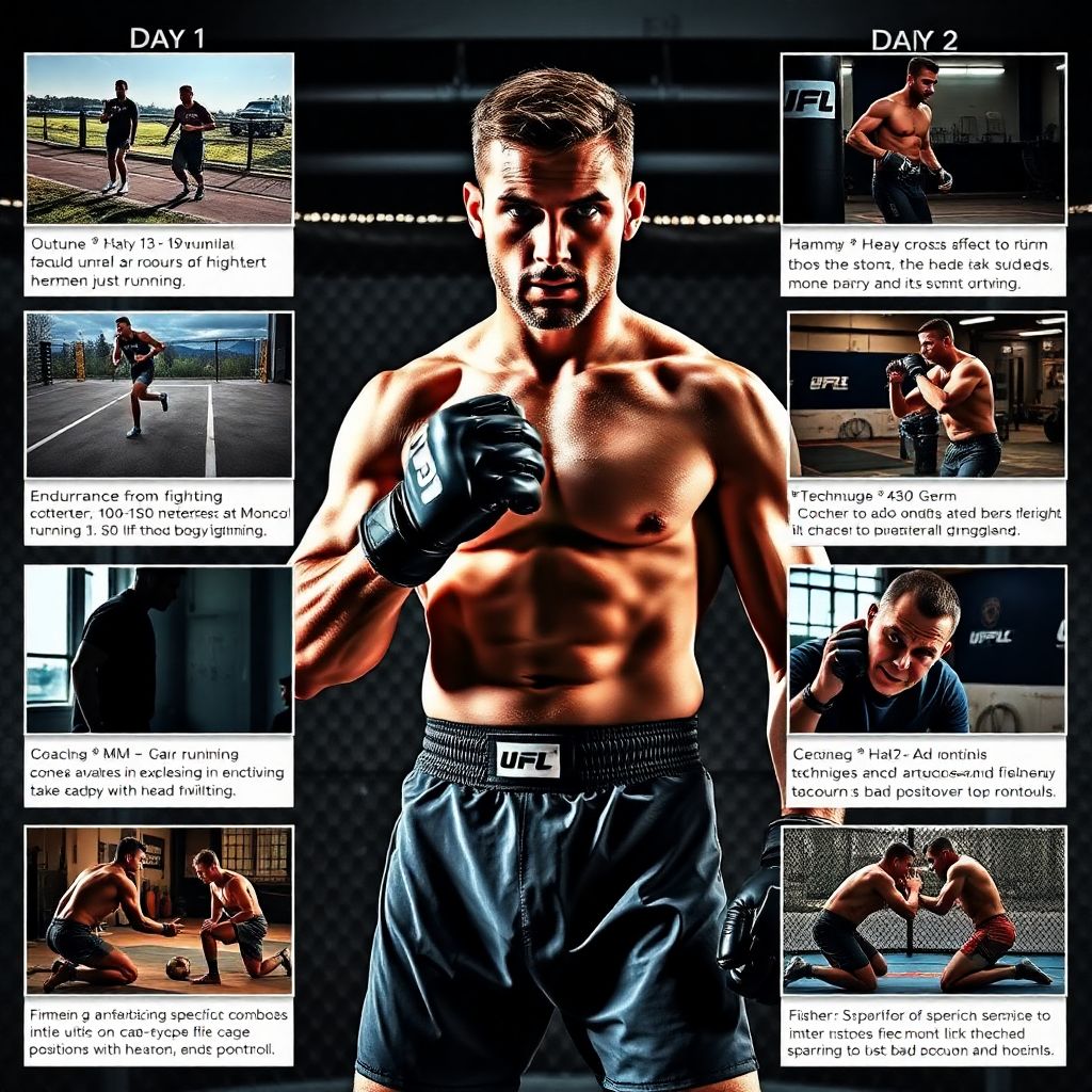 Тренировки чемпиона: недельный план подготовки к пятираундовому бою